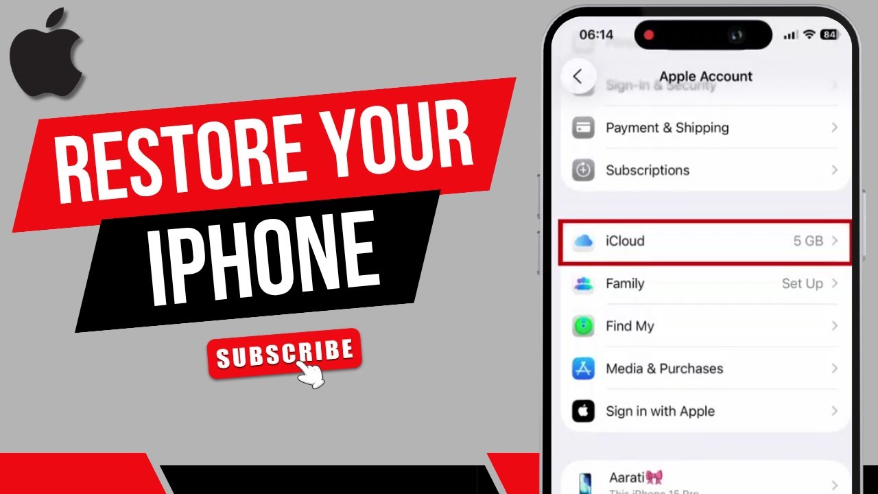 How To Restore Your iPhone From An iCloud Backup - YouTube