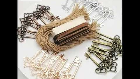DIY391 : 50Pcs/Lot Key Bottle Opener for Rustic Wedding Souvenirs