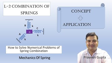 L 2 Combination of Spring | Spring Numerical Problems | Mechanics of Spring | NEET | JEE | Class XI