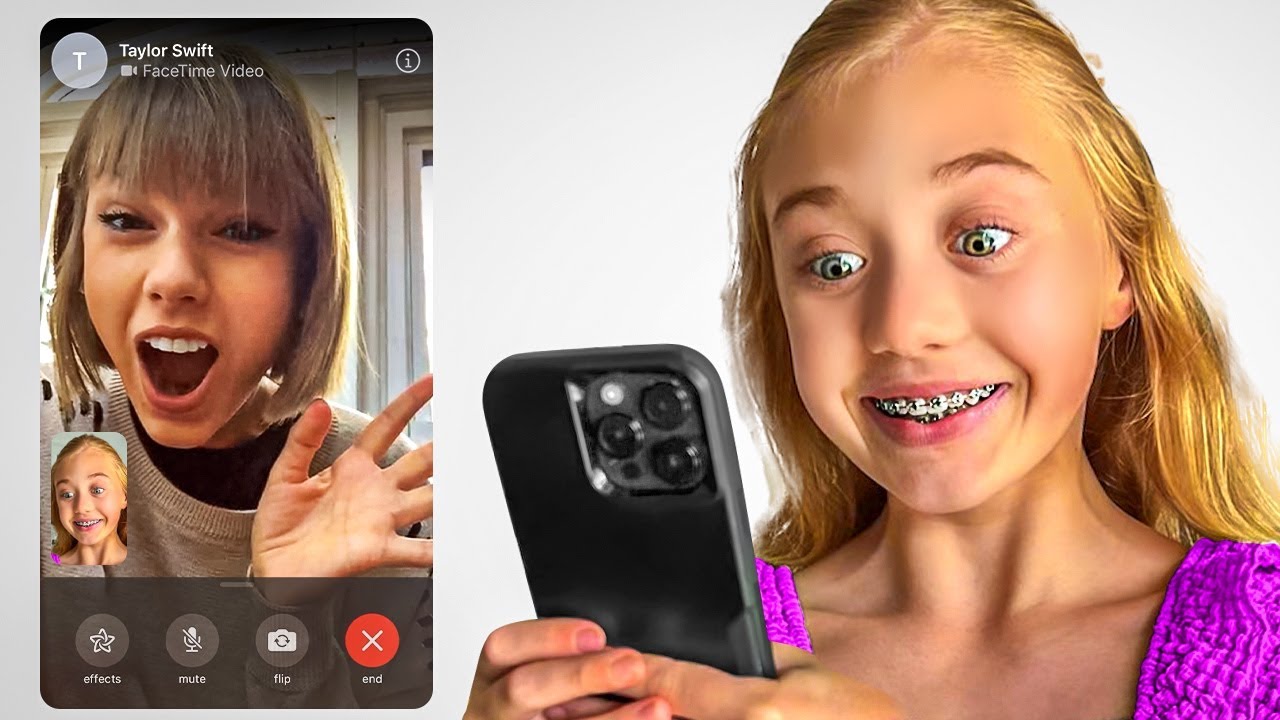 My Daughter FaceTimes Every Celebrity In Her Phone!