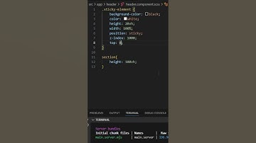 Fixing Elements on Top While Scrolling in Angular 17 (Sticky Elements) #angular #coding #css #scss