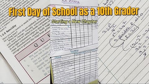 First Day of School as a 10th Grader *CBSE*✨🎯 || Study vlog as a 10th Grader || Study Vlog Class 10