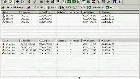 Cain and Abel to ARP poison and sniff passwords