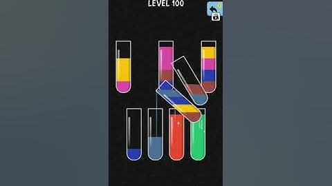 water colour sort Level 100 solution