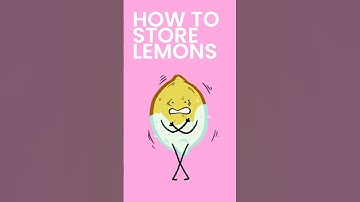 How to Store Lemons #shorts