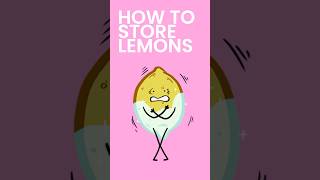 How to Store Lemons #shorts