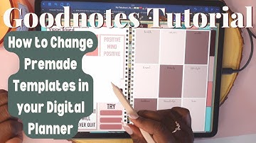 Goodnotes 5: Change a Template in Your Digital Planner