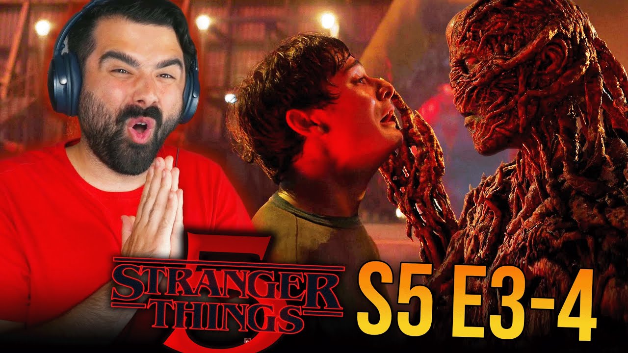 STRANGER THINGS SEASON 5 EPISODE 3 AND 4 REACTION! ABSOLUTELY INSANE