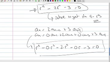 Counting: Linear Homogeneous Recurrence Relations Part 2