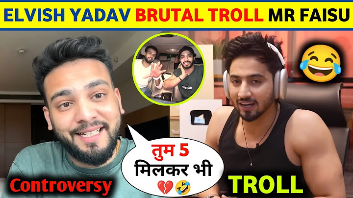 Elvish Yadav BRUTAL TROLL Team 07 😂| Mr Faisu Vs Elvish Yadav AGAIN🔥| Elvish Yadav Controversy