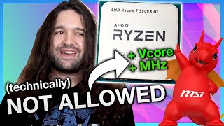 Breaking AMD&#39;s Rules: &quot;Overclocking&quot; the Ryzen 7 5800X3D (Kombo Strike)