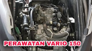 Perawatan service ringan di sistem injeksi Tb motor vario 150 dan matic honda lainya