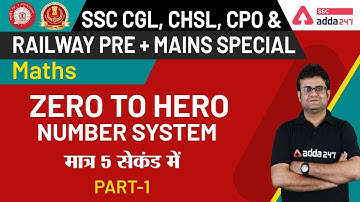 Number System (Part-1) | Maths for SSC CGL, CHSL, CPO and Railway Exams 2020
