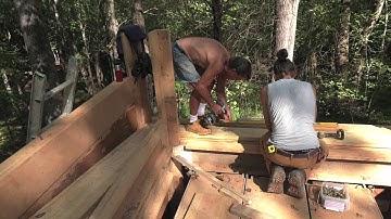 Using Wood Forms and Mechanical Mixing to Speed Cob Construction - Kortus Studio