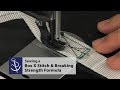 Sewing a Box X Stitch in Webbing & Breaking Strength Formula