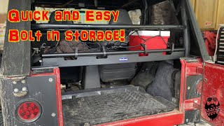 Quick and Easy bolt in Storage! Jeep Wrangler TJ