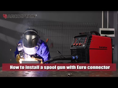 How To Install A Euro Connector Spool Gun For MIG 200