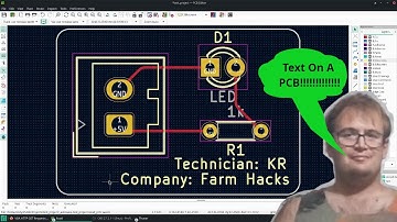 KiCad 6: Add Silkscreen Text