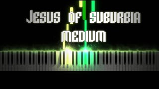 Video thumbnail of "Jesus of Suburbia | Green day | MEDIUM - EASY Piano Tutorial | By Express Piano"