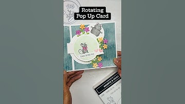 Rotating Pop Up Card #cardmaking #popup #stampinup