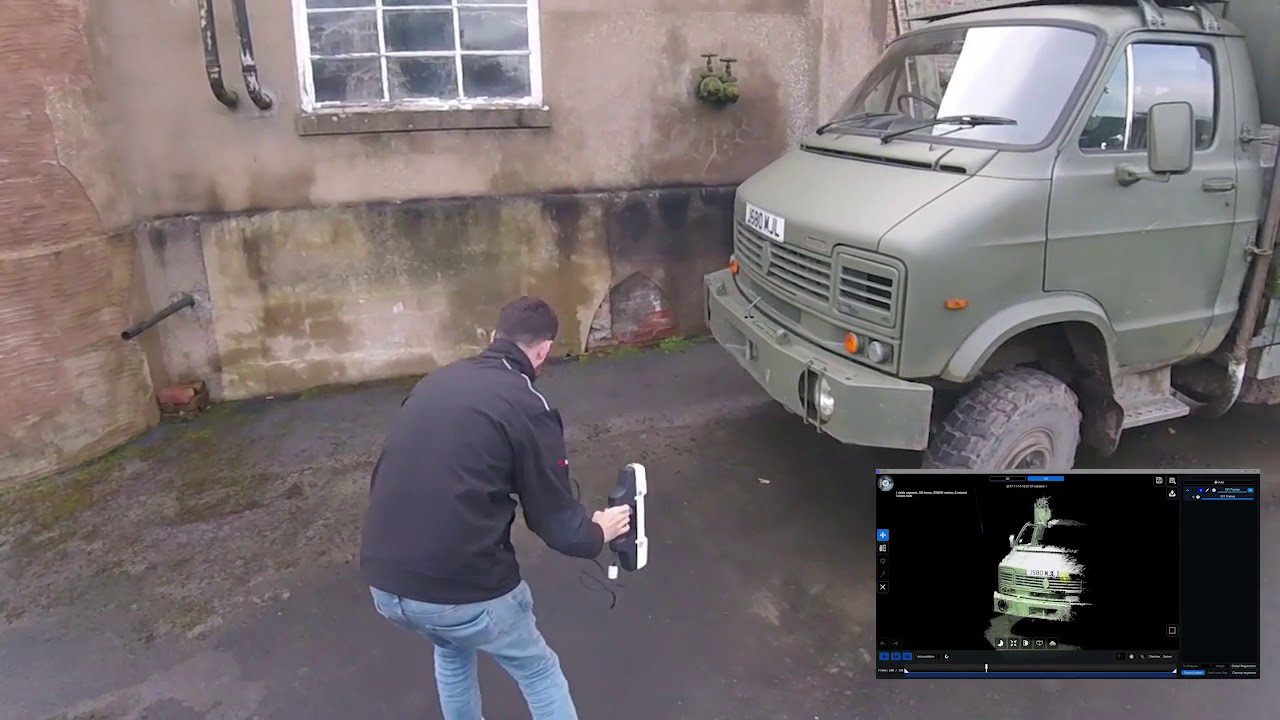 BIM-365 - Démonstration Stonex F6, scanner à main, numérisation d'un camion