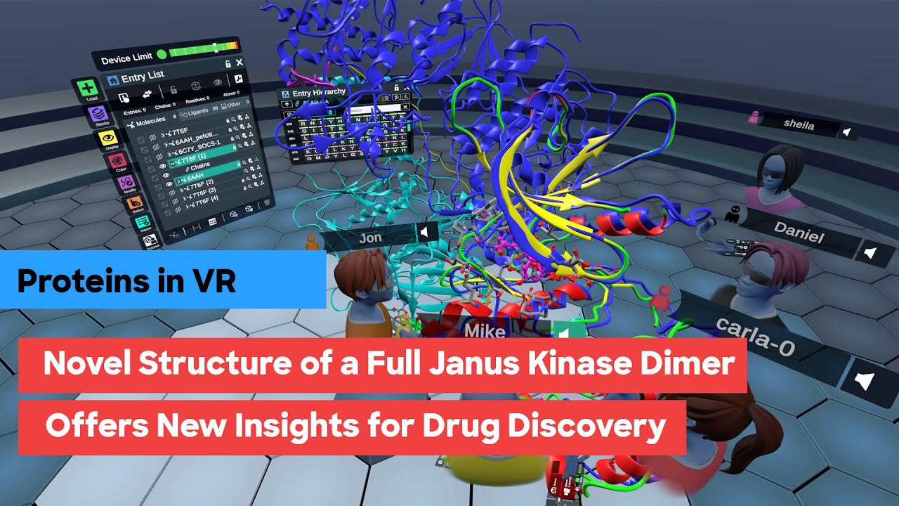 Proteins in VR Novel Structure of a Full Janus Kinase Dimer Offers New