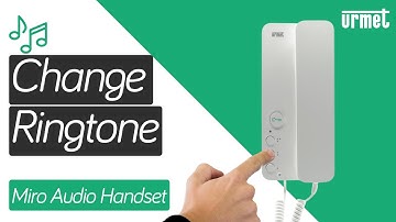 How to Change the Ringtone - Urmet Miro Audio Handset Monitor