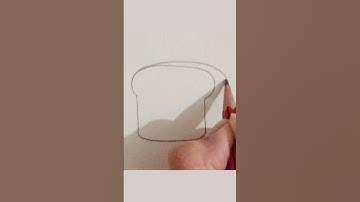 Cute bread drawing #shorts #youtubeshorts
