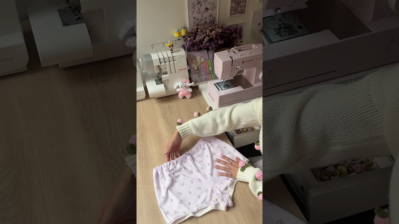 Molde de short en un diseño muy romántico 🌷✨