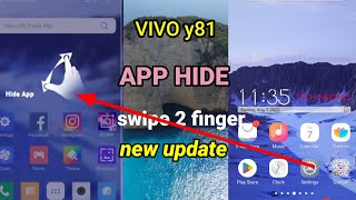 How to hide vivo y81 swipe2finger