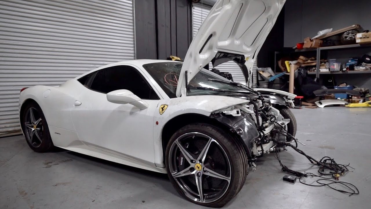 I Bought A Wrecked Ferrari 458 From Auction Im Going To Rebuild It