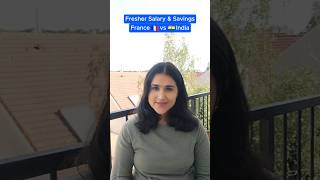 Salary Comparision France Vs India..! 😲(Indians in Paris) #europe #informative #shorts #shocking