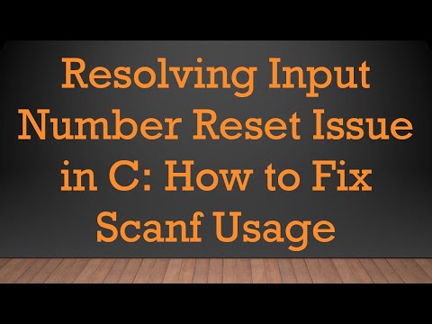 Resolving Input Number