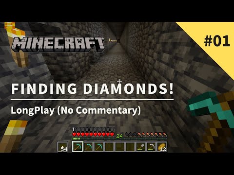 Minecraft  Longplay Finding Diamonds  (No Commentary) 1.18 (#02)