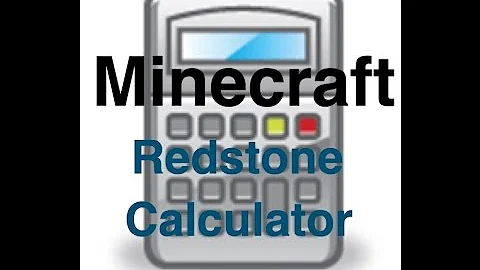 Redstone Calculator Tutorial: Part 1 (Showcase)