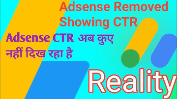Adsense ctr kaise check kare | how to check ctr in google adsense