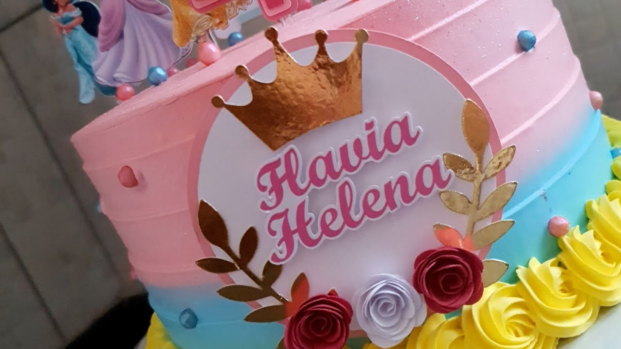 Bolos decorados - Tema princesas - bolo de princesas 