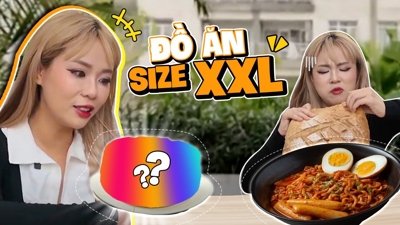 Ăn vặt toàn đồ siêu to khổng lồ Mega Mall. MisThy bị người này nhả hint 