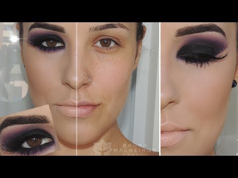 Smokey Eyes com Esfumado Roxo