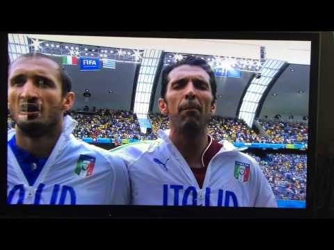 Gianluigi Buffon sings national anthem