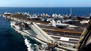 SUPERCARRIER USS Carl Vinson LATEST OPERATIONS Footage 2021!