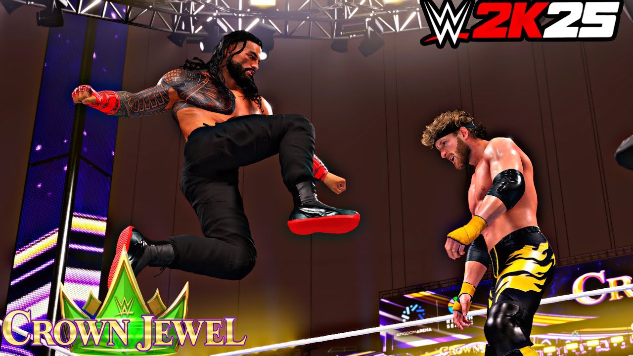 WWE 2K25- Logan Paul Vs Roman Reigns No DQ Match