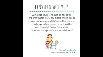 What are the ages? #math #supereasymath #einsteinactivity #tiffany #ageaintnothinbutanumber