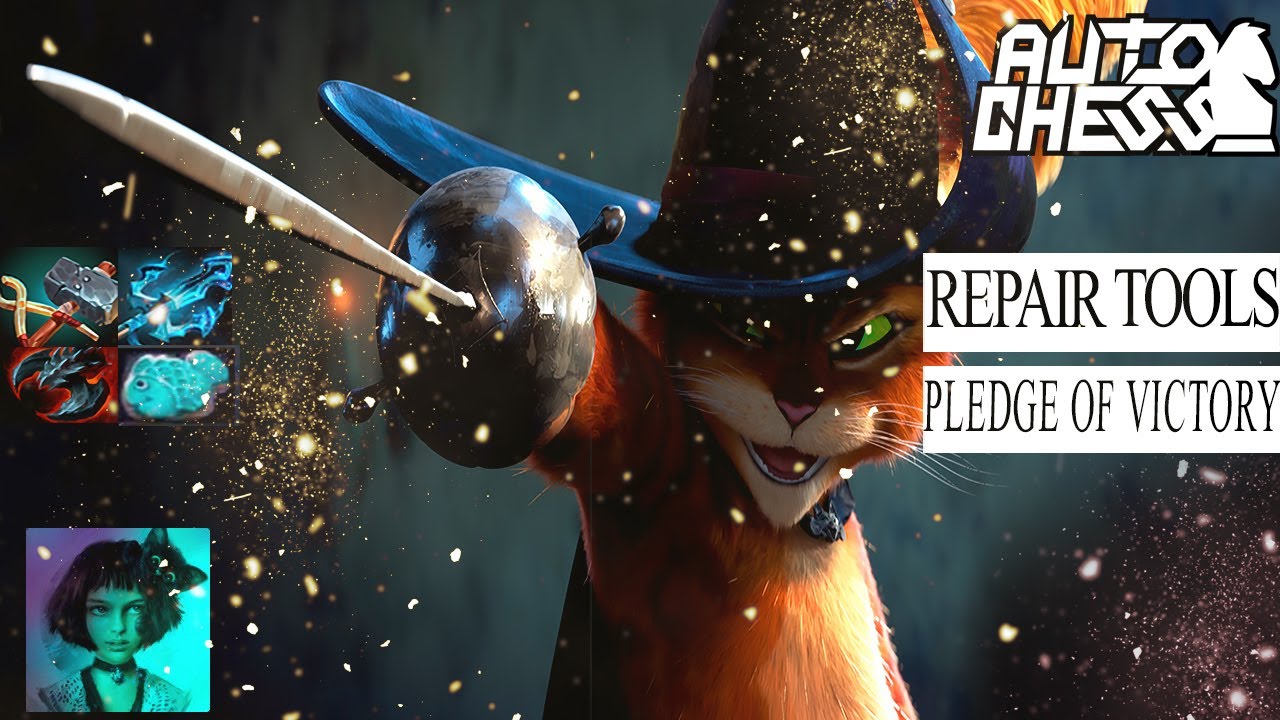 Dota auto chess. Repair tools pledge of Victory! - YouTube