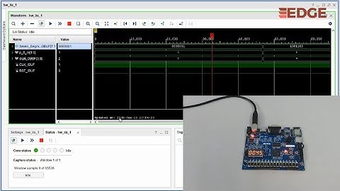 Debug Vivado project with ILA core using EDGE Artix 7 FPGA kit