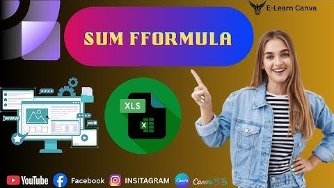 Sum #tricks  /Minimum /Average formula / #sumformula /Excel / #excel / E-Learn Canva / #e-learncanva