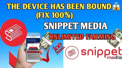 SNIPPETMEDIA NEW FARMING TRICK 2019| THE DEVICE HAS BEEN BOUND FIX | Tagalog TUTORIAL