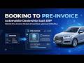 Vehicle Pre-Invoice Module Demo | Booking to Invoice Workflow Automation