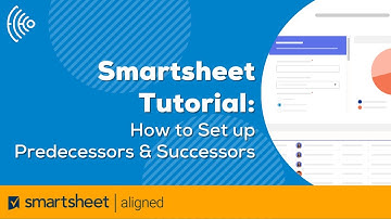 How to Set up Predecessors and Successors in Smartsheet | Dependency tracking | Successor Functions