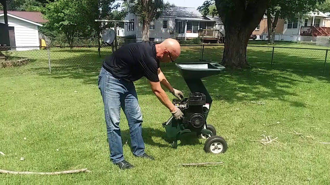 Wood chipper shredder Bolens 5 horsepower YouTube
